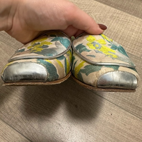 Opening Ceremony - Floral Satin Embroidered Flats - Picture 5 of 8